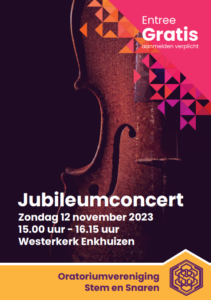 Flyer Jubileumconcert